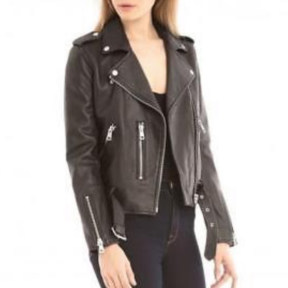 bagatelle leather blazer